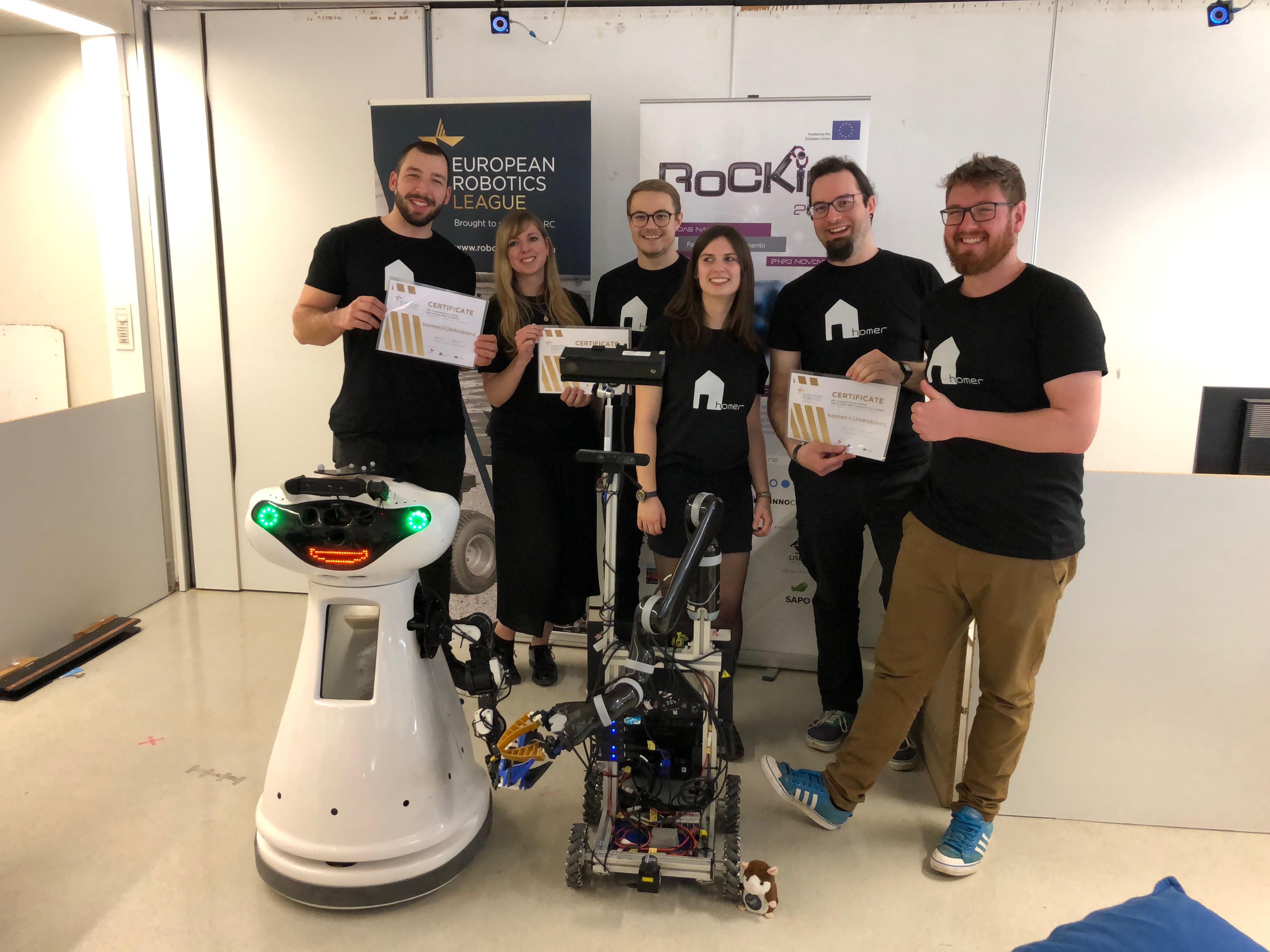 Visiting team during European Robotics Tournament @ISRTestbed