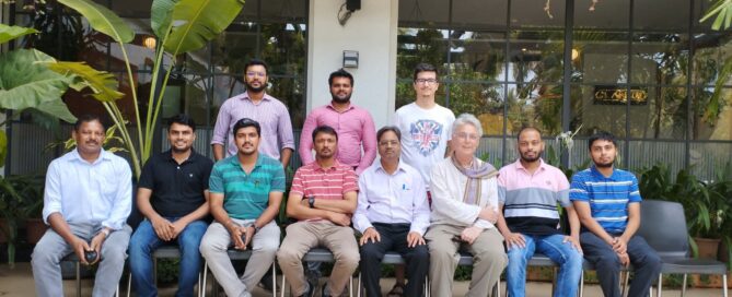 Group photo of researchers in India